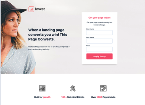 Free Professionally Designed Landing Page Templates